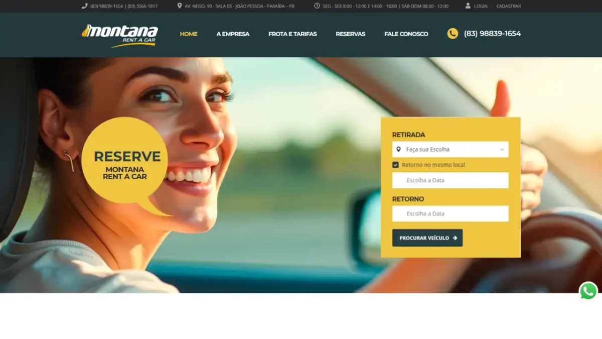 Montana Rent A Car – Nova Versão