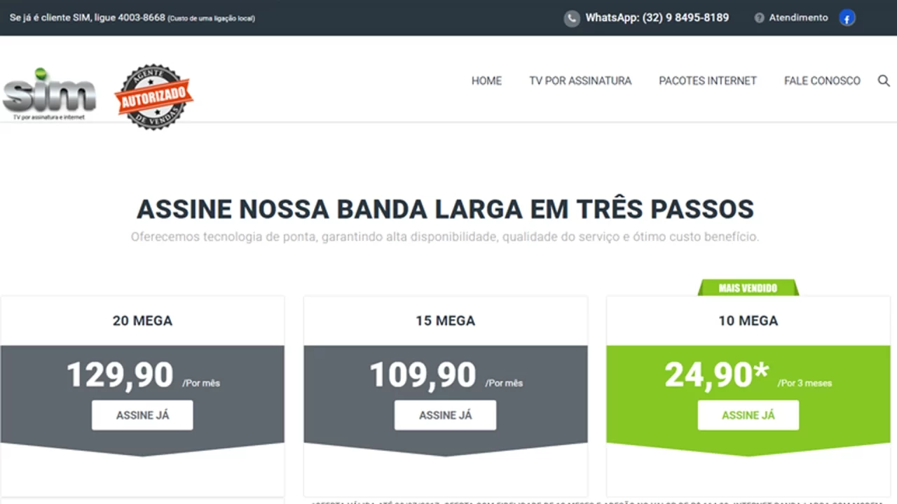 Sim TV Internet